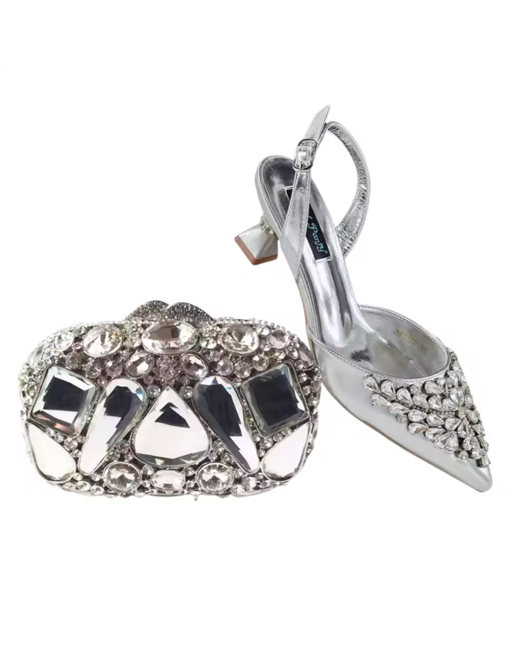 silver stone shoe&bag